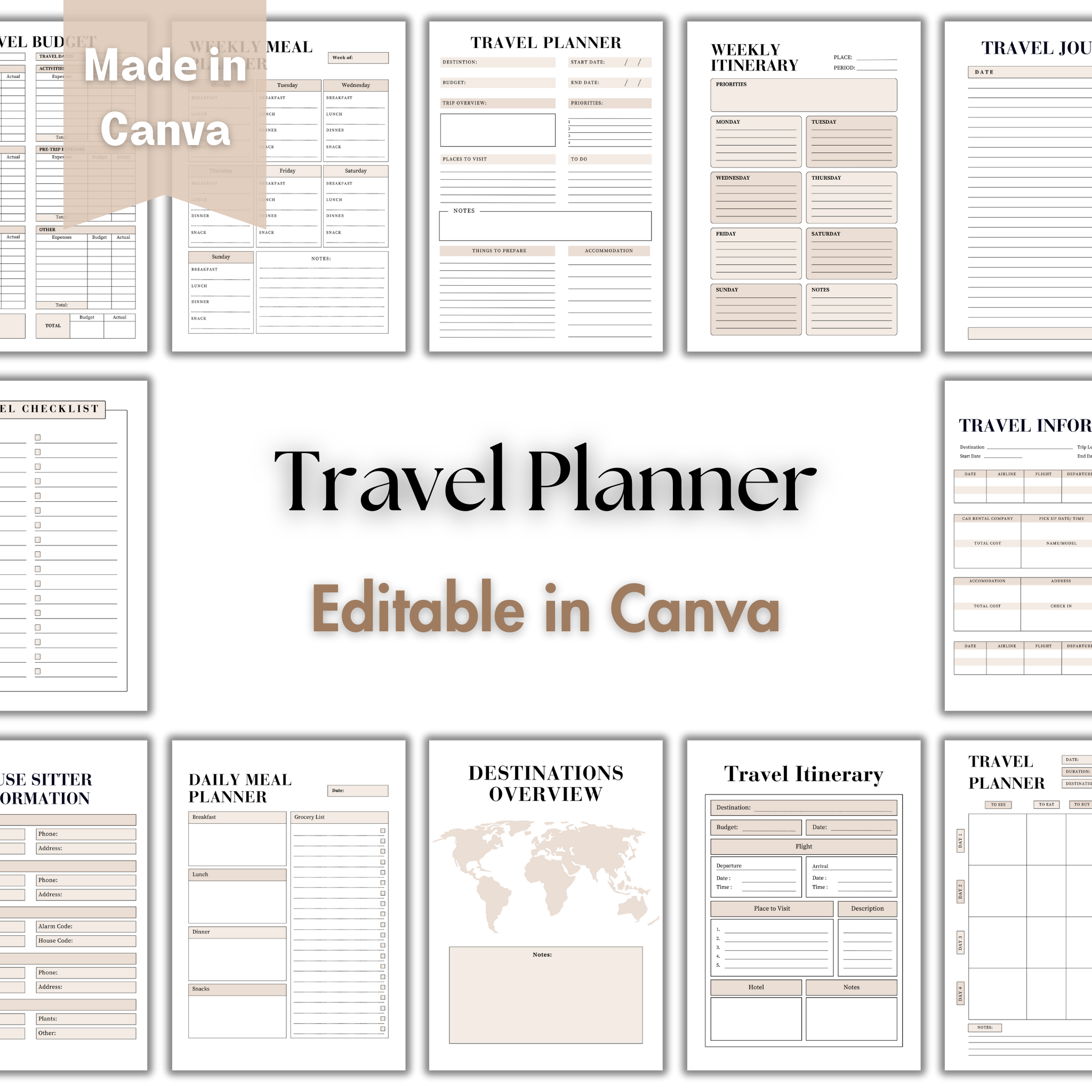 Travel Planner Template