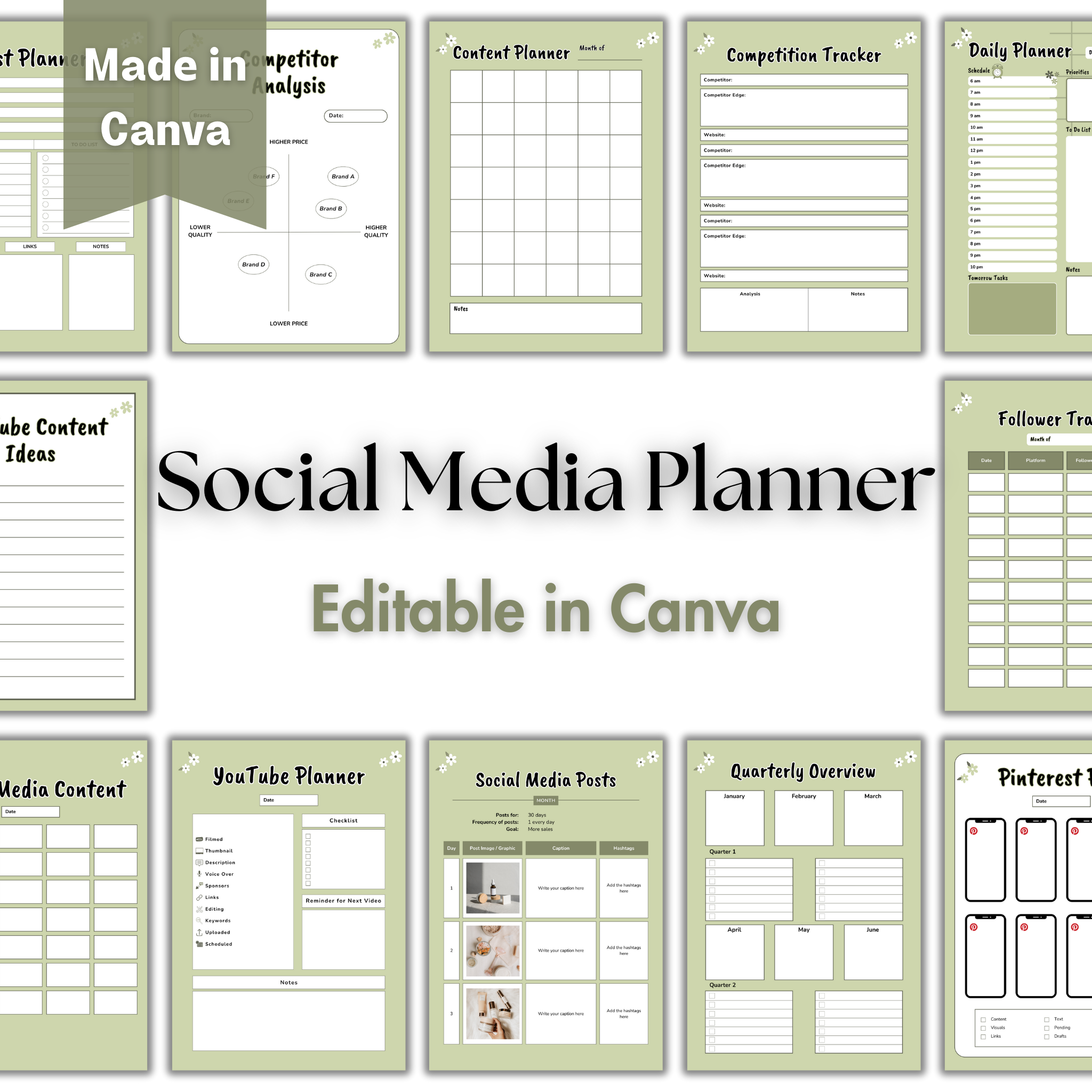 Social Media Planner Template