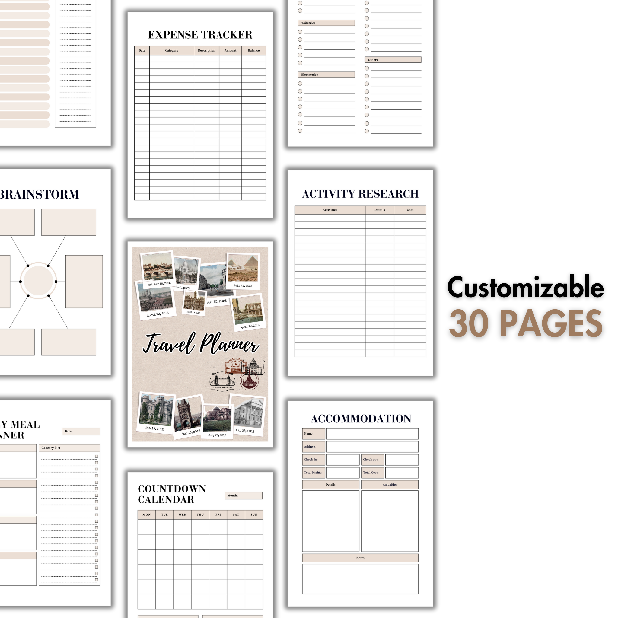 Travel Planner Template