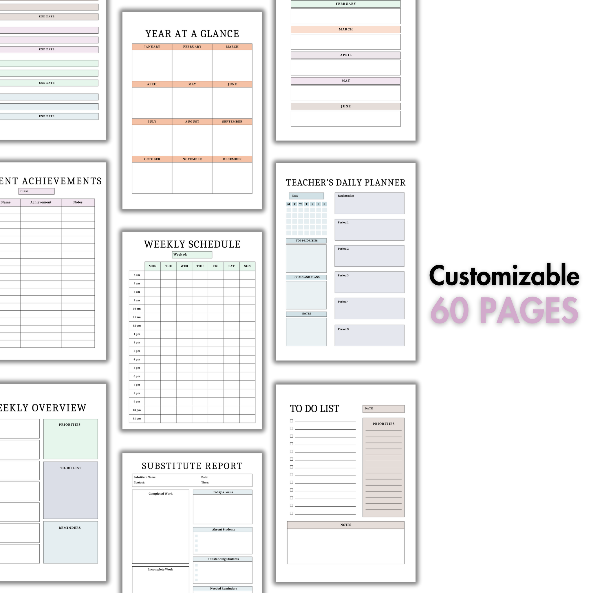 Teacher Planner Template