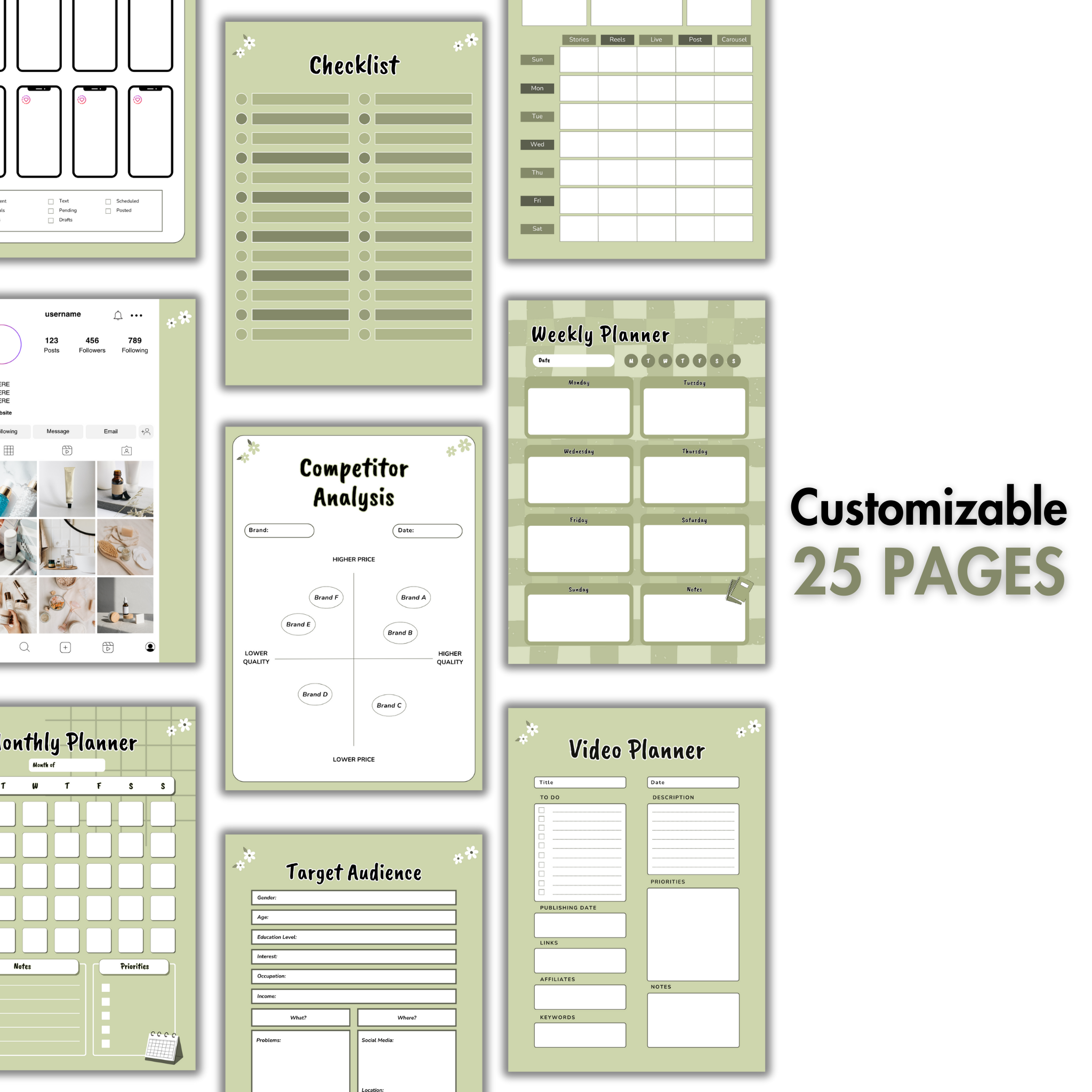 Social Media Planner Template