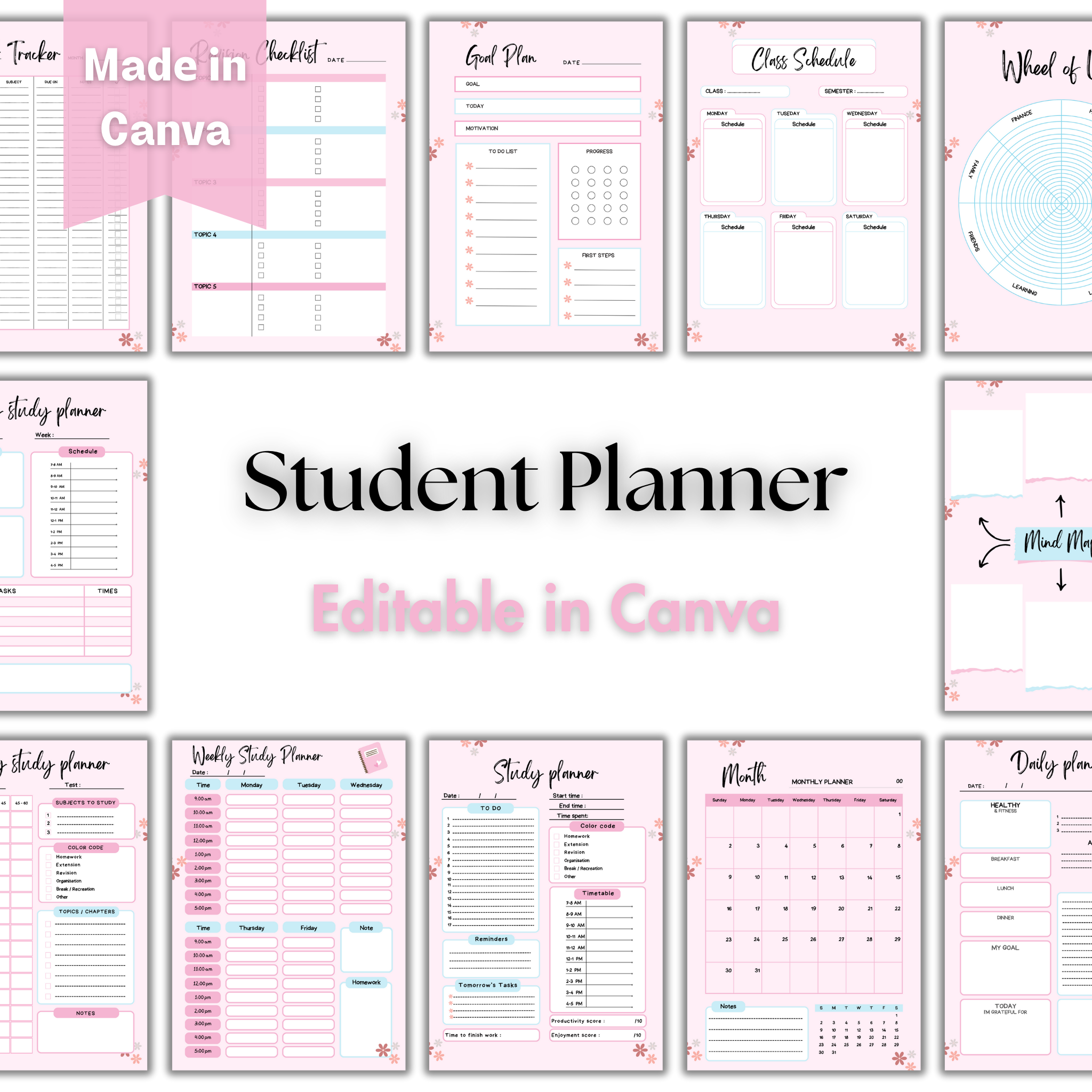 Study Planner Template